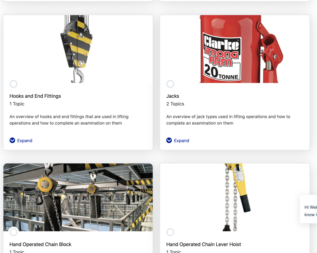 Home / Courses / Online Lifting Equipment Inspection Course